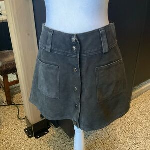 Women's Gray Mini Skirt